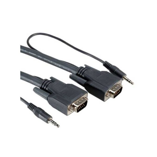 VGA & 3.5MM JACK MONITOR CABLE M-M