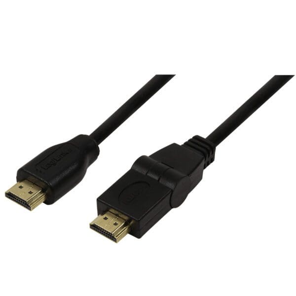 LOGILINK 1.8M HDMI A/M TO 180 DEGREE SWIVEL A/M CABLE