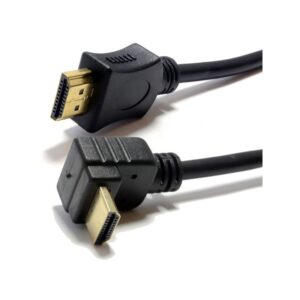 HDMI-A HIGH SPEED CABLE MALE TO R/A MALE