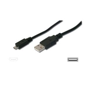 2M USB A MALE TO USB MICRO B MALE CABLE