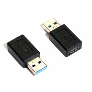 USB 2.0 A (MALE) TO USB TYPE C (FEMALE) BLOCK ADAPTOR