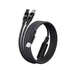 1.2M  USB-C to 2x USB-C - Dual Charging Cable - 100W