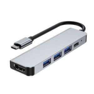 5-IN-1 USB-C TO HDMI/ 3x USB-A/ USB-C PD DOCKING STATION