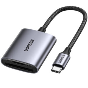 USB-C TO 2 PORT CARD READER HUB - SD & MICRO SD(TF)