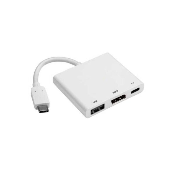 0.15M USB-C TO DISPLAYPORT ADAPTOR + POWER & DATA  (M-F)