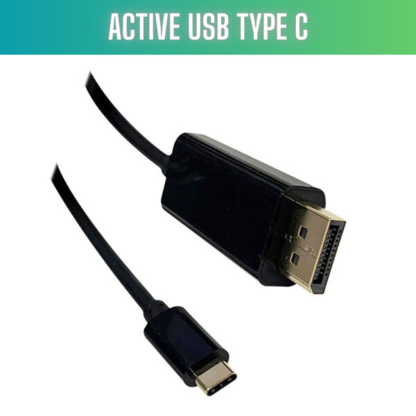 4.5M USB TYPE C TO DISPLAYPORT CABLE (M-M) - ACTIVE