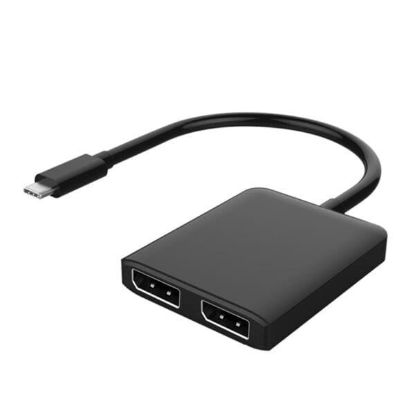 USB TYPE C  TO DUAL DISPLAYPORT ADAPTOR CABLE M/F/F