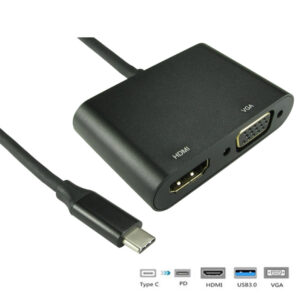 USB TYPE-C TO HDMI / VGA / USB-A & USB-C PD 100W ADAPTER