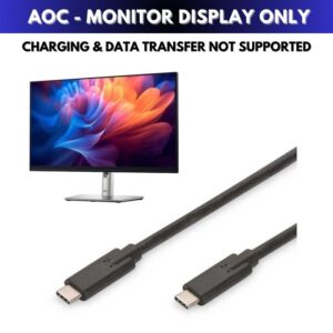 5M USB-C to USB-C AOC Display / Monitor Cable (P-P)
