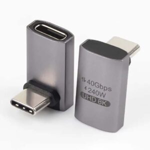 USB4 TYPE C RIGHT ANGLED ADAPTER M/F - VERTICAL