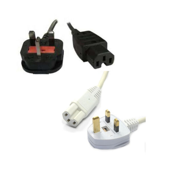 UK MAINS PLUG TO C15 HOT IEC SOCKET