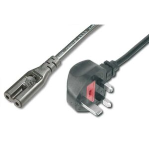2M UK Mains Cable - UK Plug to C7 (Fig. 8) Socket