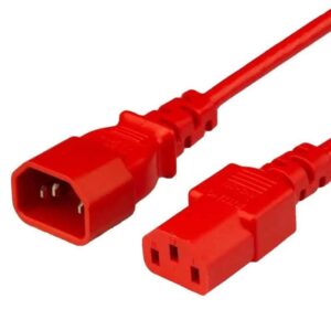 0.5M Power Extension Cable C13-C14 - Red