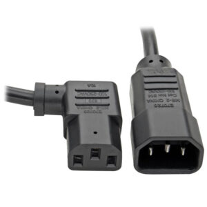 2M IEC MAINS EXT. CABLE - RIGHT ANGLED  C13 SKT. TO C14 PLUG