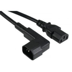 2M IEC MAINS EXT. CABLE - C13 SKT. TO RIGHT ANGLED C14 PLUG