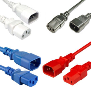 IEC C13 TO C14 PLUG MAINS EXTENSION CABLE