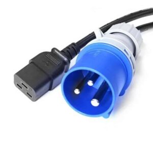 2M 16 Amp Commando Plug to IEC C19 Socket Power Cable