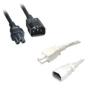 IEC C14 PLUG TO C5 (CLOVER LEAF) EXTENSION CABLE