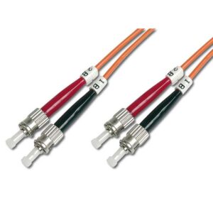 2M OM2 50/125 ST-ST DLX 2.8mm FIBRE OPTIC CABLE - ORANGE