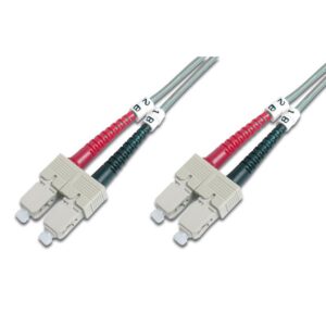 2M OM1 62.5/125 SC-SC DLX 2.8mm FIBRE OPTIC CABLE - GREY