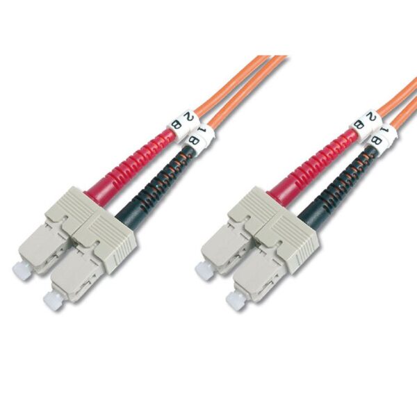 2M OM2 50/125 SC-SC DLX 2.8mm FIBRE OPTIC CABLE - ORANGE