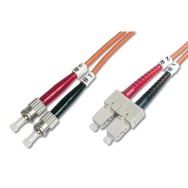 2M OM2 50/125 ST-SC DLX 2.8mm FIBRE OPTIC CABLE - ORANGE