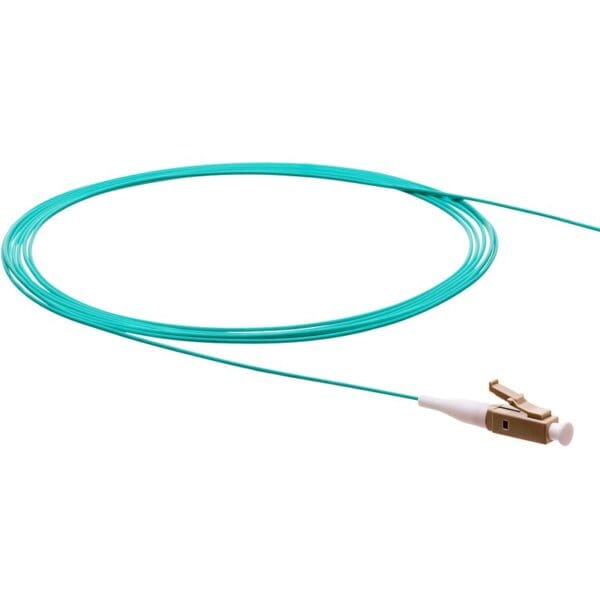 1M SIMLEX LC PIG TAIL LEAD - 50/125um - OM3 AQUA BLUE