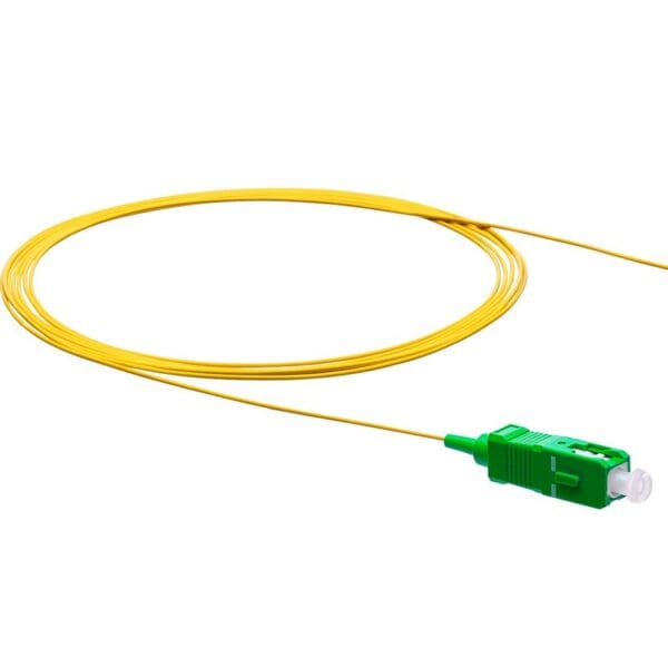 1M SIMPLEX SC/APC PIG TAIL LEAD - 9/125um - OS2 YELLOW