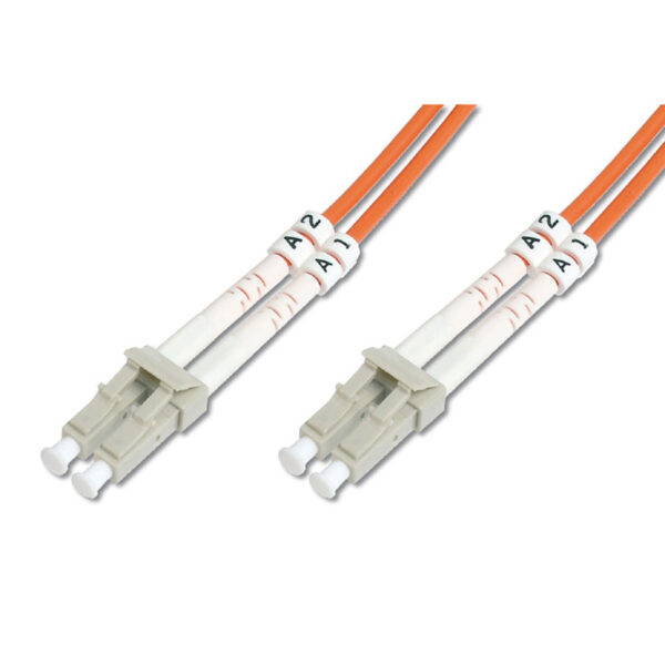 2M OM2 50/125 DLX 2.8mm LC-LC FIBRE OPTIC CABLE - ORANGE