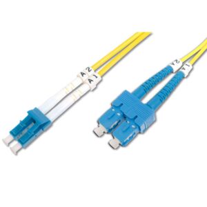 5M OS2 9/125 LC-SC DLX 2.8mm Fibre Optic Cable - Yellow