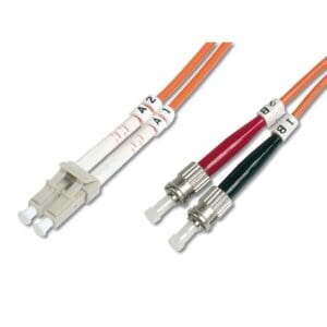 2M OM2 50/125 LC-ST DLX 2.8mm FIBRE OPTIC CABLE - ORANGE