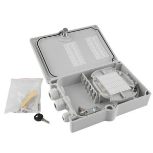 12 Fibre (SC Cutouts) IP65 Lockable Wall Box - 225x200x65mm