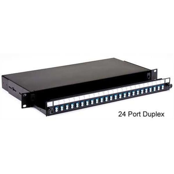 12 PORT DUPLEX (24 FIBRE) LC SINGLE MODE PATCH PANEL