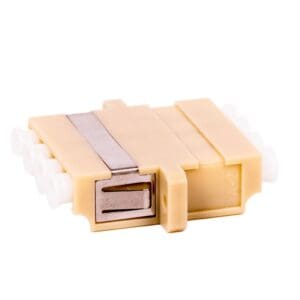 LC QUAD MULTI MODE FIBRE OPTIC MODULE -  BEIGE F/F