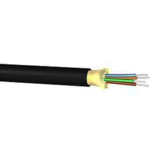 4 CORE TIGHT BUFFERED CABLE LSZH - OM3 BLACK / MTR.