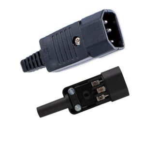 10 Amp C14 IEC 320 Rewireable Plug Connector - Kaiser