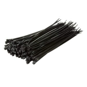 300mm Cable Ties (100) - Black