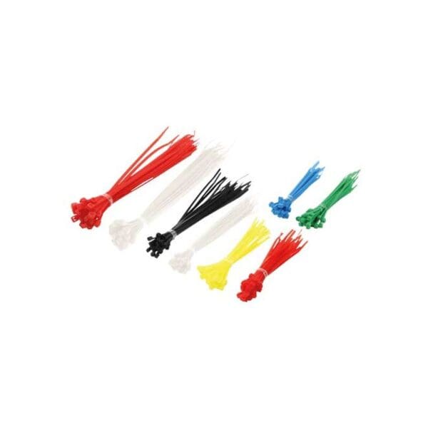 CABLE TIE PACK - 3 LENGTHS & 6 COLOURS (200 PCS)