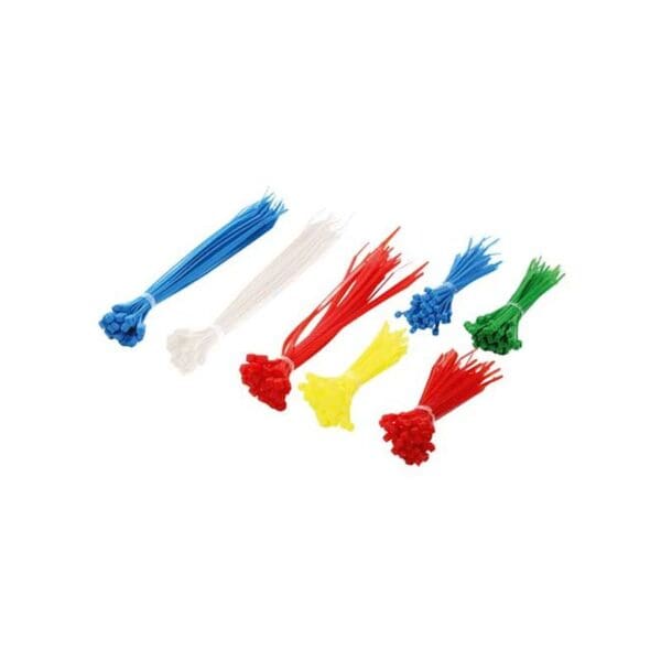 CABLE TIE PACK - 2 LENGTHS & 5 COLOURS (300 PCS)