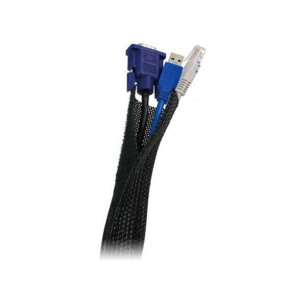 1.8M FLEXIBLE CABLE WRAP - BLACK