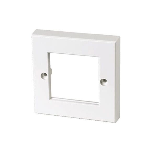 86x86mm MODULAR FACEPLATE - 1 GANG / 2 MODULE 50x50mm