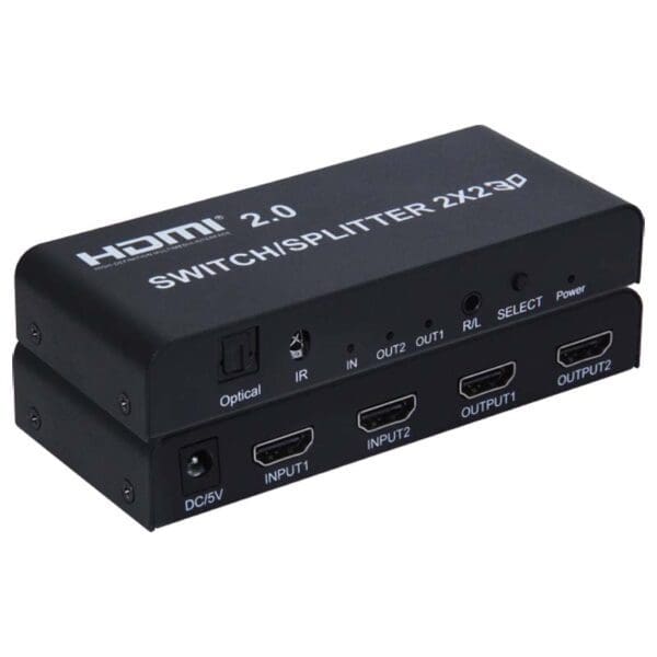 2x2 PORT HIGH SPEED HDMI 1.4  BI-DIRECTIONAL SPLITTER/SWITCH