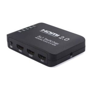 5 WAY HDMI 2.0 SWITCH WITH REMOTE CONTROL - 4K @ 60Hz