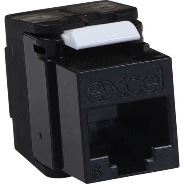 EXCEL CAT.6 KEYSTONE TOOLLESS IDC  MODULE - BLACK