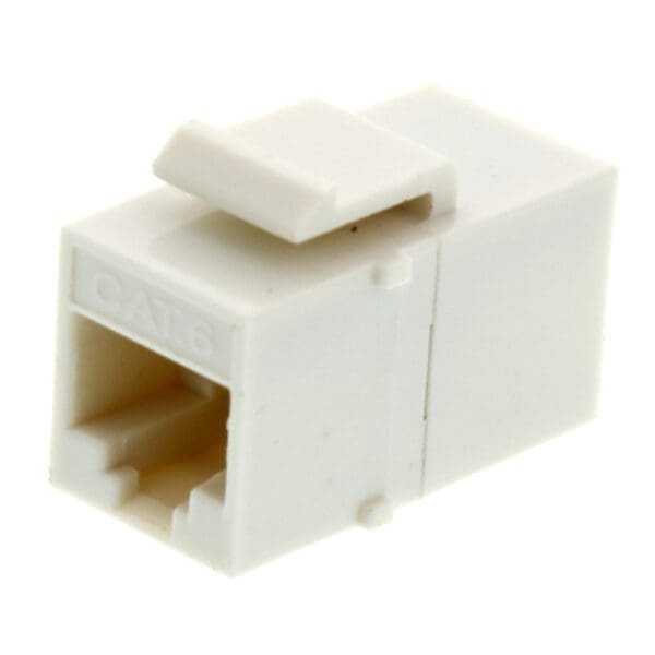 CAT.6 KEYSTONE PASS THROUGH COUPLER MODULE - WHITE