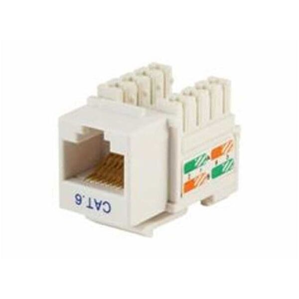 CAT.6 UTP KEYSTONE JACK LSA IDC PUNCH DOWN MODULE - WHITE