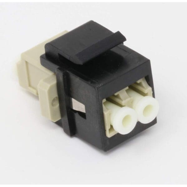 LC MULTIMODE DUPLEX FIBRE KEYSTONE MODULE - BEIGE