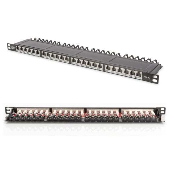 DIGITUS 24 PORT CAT.6A SHIELDED PATCH PANEL - 1U