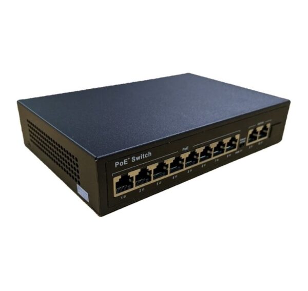 8 PORT PoE + 2 UPLINK GIGABIT PoE+.DESKTOP SWITCH - 120W