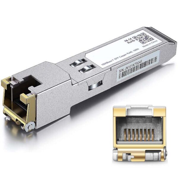 1Gb SFP RJ45 COPPER MINI GBIC TRANSCEIVER MODULE -  100M